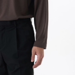 Relaxed Turtleneck Long Sleeve Knit T-Shirt [Dark Brown]
