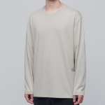 Supima Relaxed Crew Neck Long Sleeve T-Shirt [Mushroom]