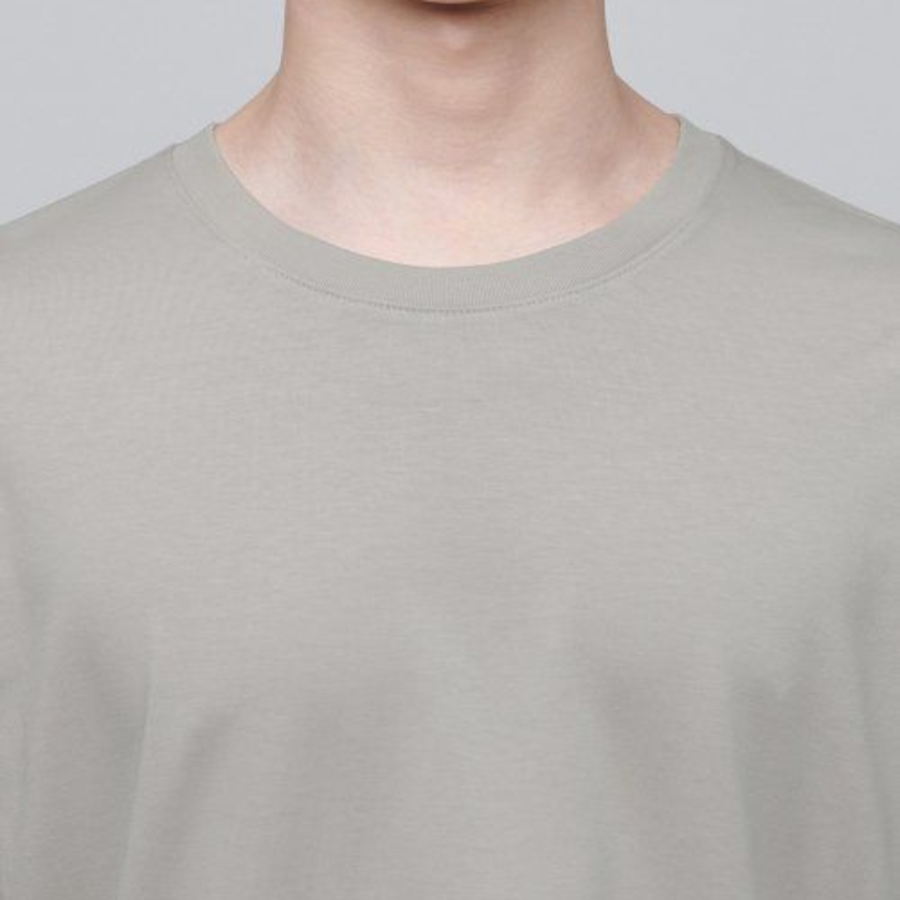Supima Relaxed Crew Neck Long Sleeve T-Shirt [Mushroom]