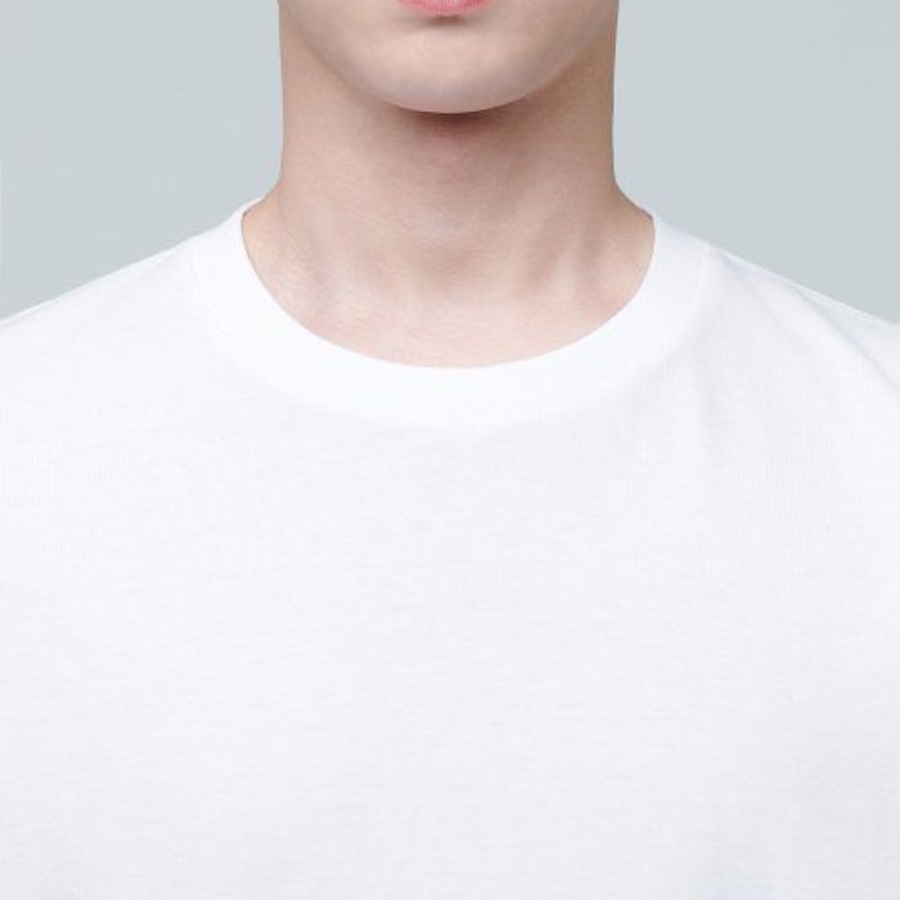 Layered Crew Neck Long Sleeve T-Shirt_Long Length [White]