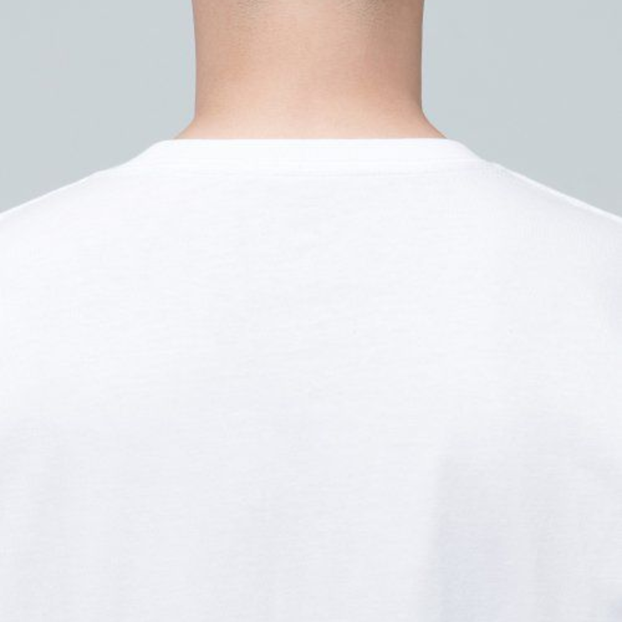 Layered Crew Neck Long Sleeve T-Shirt_Long Length [White]