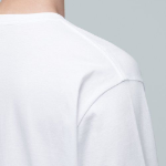 Layered Crew Neck Long Sleeve T-Shirt_Long Length [White]