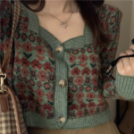 Koire Flower Crop Cardigan