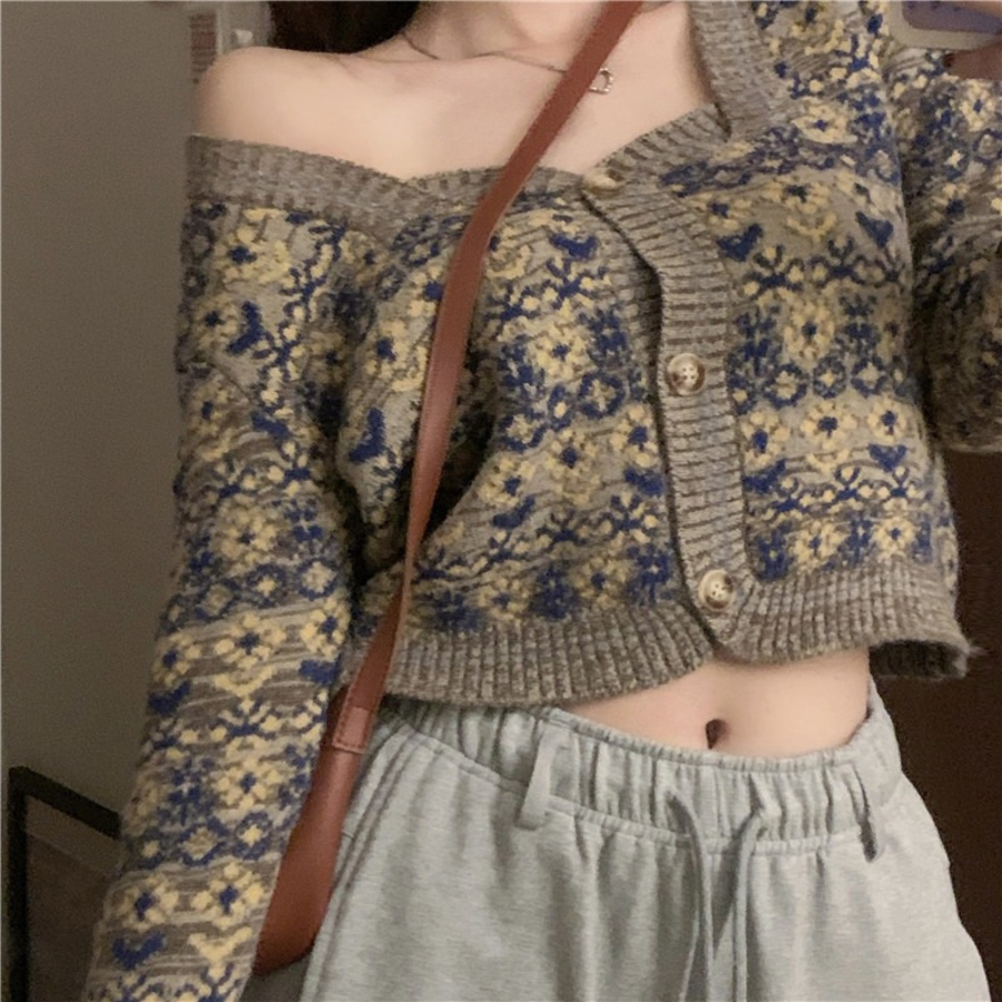 Koire Flower Crop Cardigan
