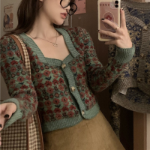 Koire Flower Crop Cardigan