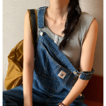 Комбинезон из денима с эффектом oversize