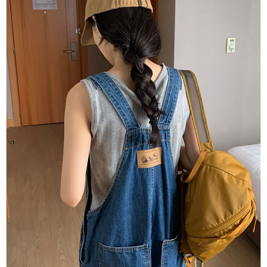 Комбинезон из денима с эффектом oversize