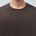 Ponte Crew Neck Long Sleeve T-Shirt [Dark Brown]