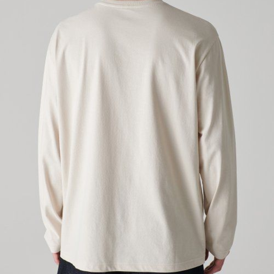 [Cooltandard] Crew Neck Long Sleeve T-Shirt [Ecru]