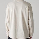 [Cooltandard] Crew Neck Long Sleeve T-Shirt [Ecru]