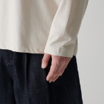 [Cooltandard] Crew Neck Long Sleeve T-Shirt [Ecru]