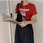 Широкий джинсовый комбинезон с лямками