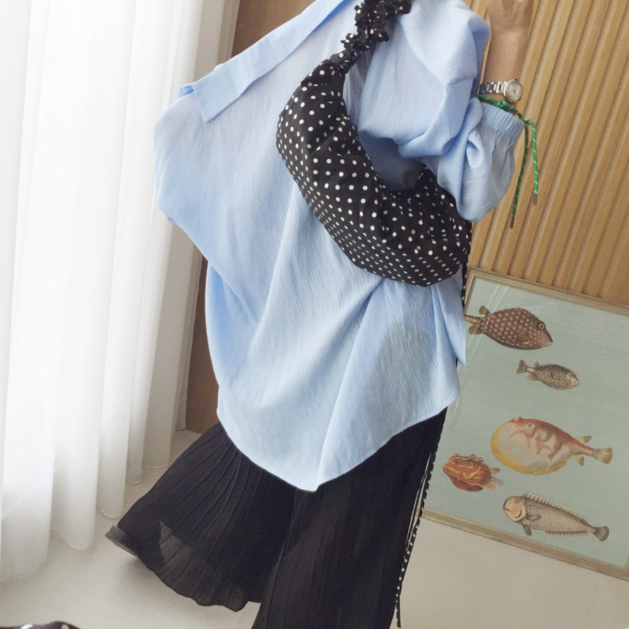 Летний комбинезон с плиссированными брюками и бандо-бюстье с оборками