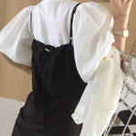 Летний комбинезон-топ с кнопками, кулиской и широкими джоггерами