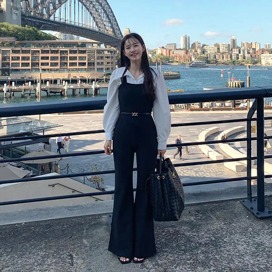 Комбинезон с брюками-клёш