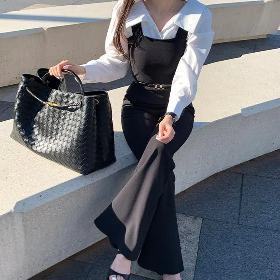 Комбинезон с брюками-клёш