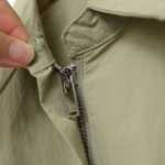 Nylon Loose Fit Zip-Up String Windbreaker