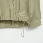 Nylon Loose Fit Zip-Up String Windbreaker