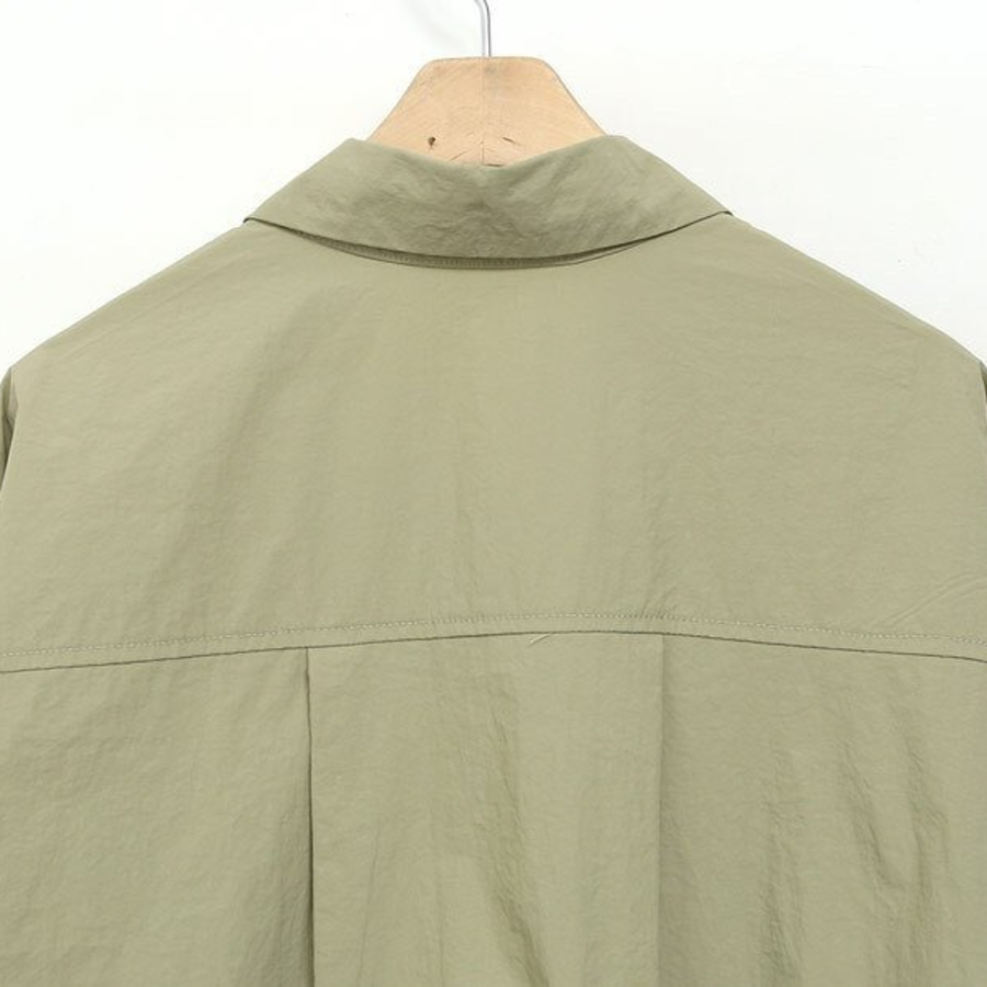 Nylon Loose Fit Zip-Up String Windbreaker