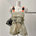 Свободный размер-Хаки-Комбинезоны