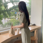 Лёгкий комбинезон с короткими рукавами