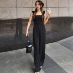 Летний комбинезон с подтяжками и широкими плиссированными брюками