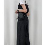 Джинсовый комбинезон с эластичной кокеткой