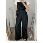 Джинсовый комбинезон с эластичной кокеткой