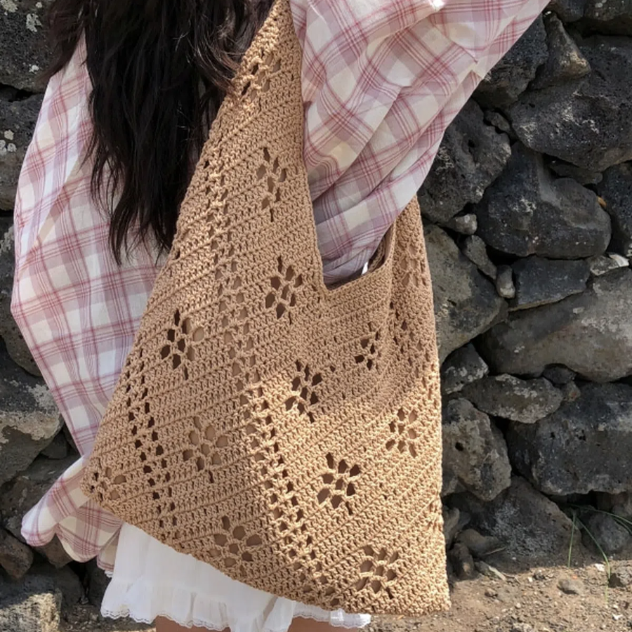 Rahol Summer Knit Shoulder Bag — лёгкость лета и натуральный стиль в каждой петле