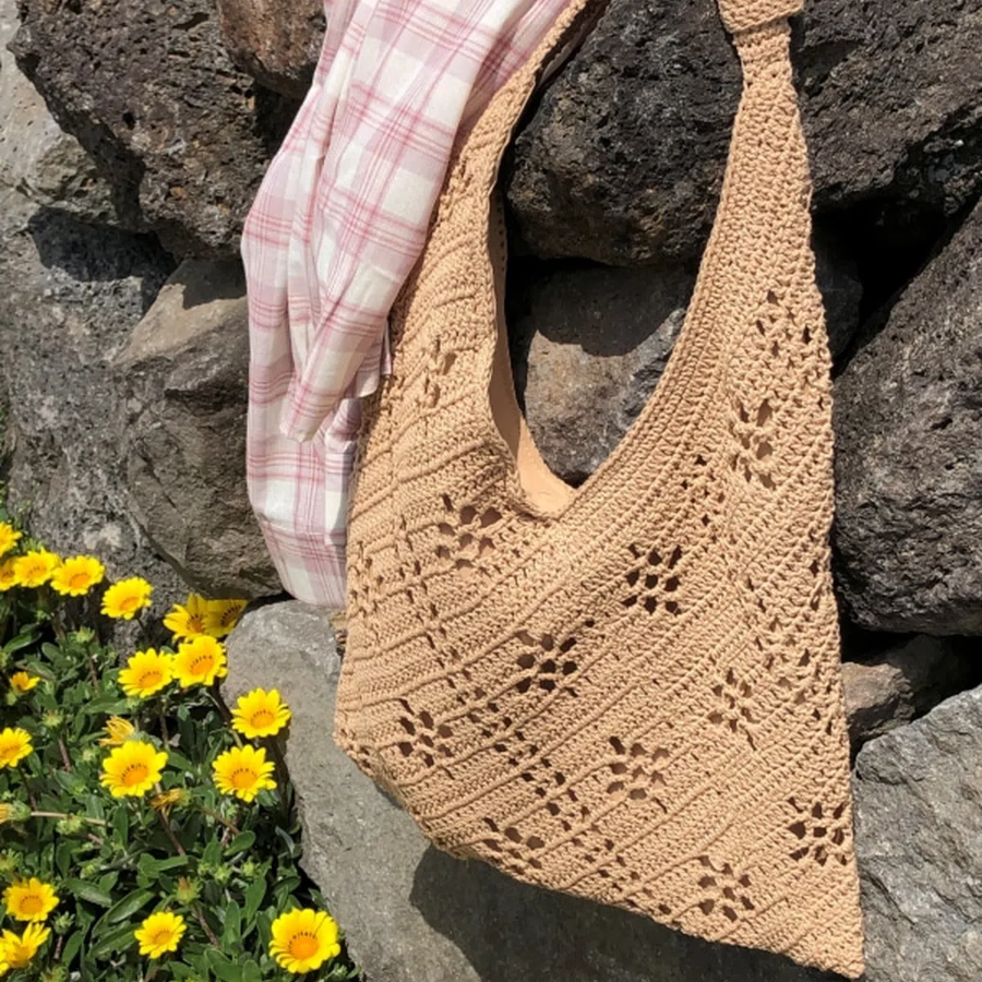 Rahol Summer Knit Shoulder Bag — лёгкость лета и натуральный стиль в каждой петле