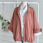 Spring Oversized Nylon Loose Fit Windbreaker