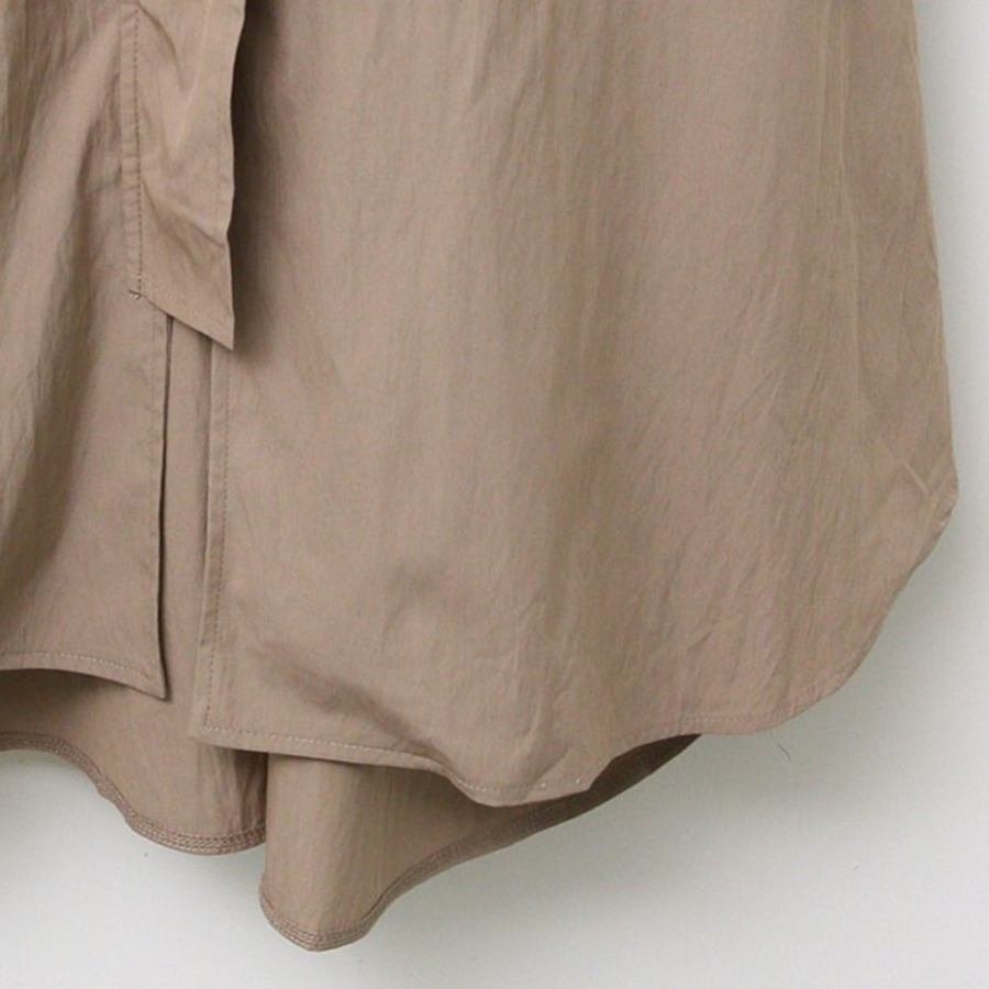 Loose Fit Oversized Hooded Long Windbreaker