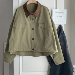 Nylon 100 String Collar Shirt Windbreaker