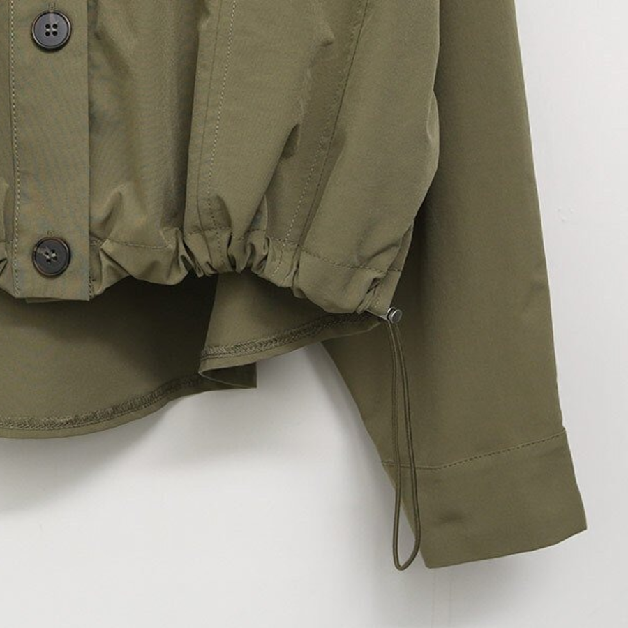 Nylon 100 String Collar Shirt Windbreaker