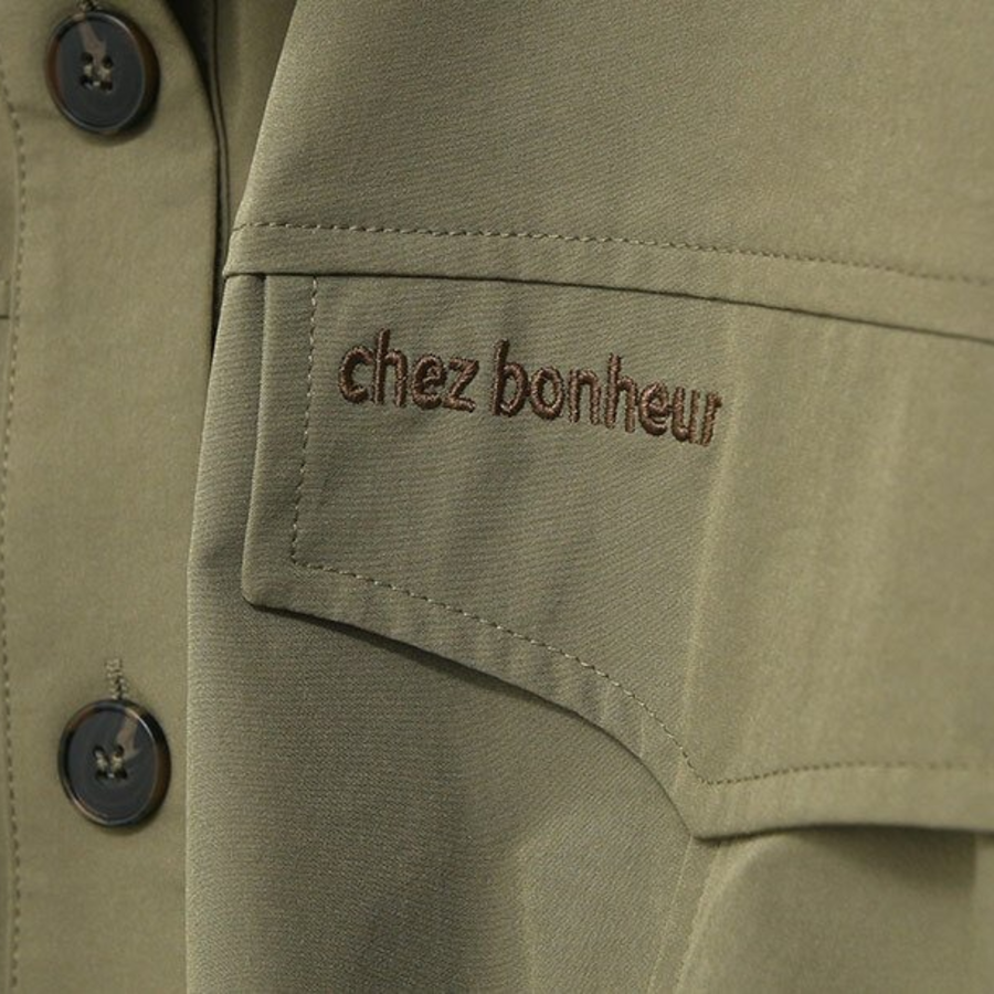 Nylon 100 String Collar Shirt Windbreaker