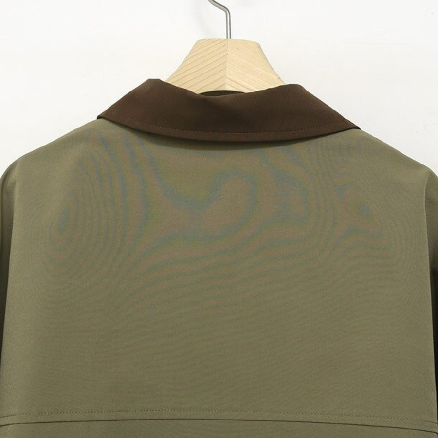 Nylon 100 String Collar Shirt Windbreaker