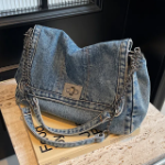 Kelly Denim Shoulder Bag — повседневная сумка в джинсовом стиле