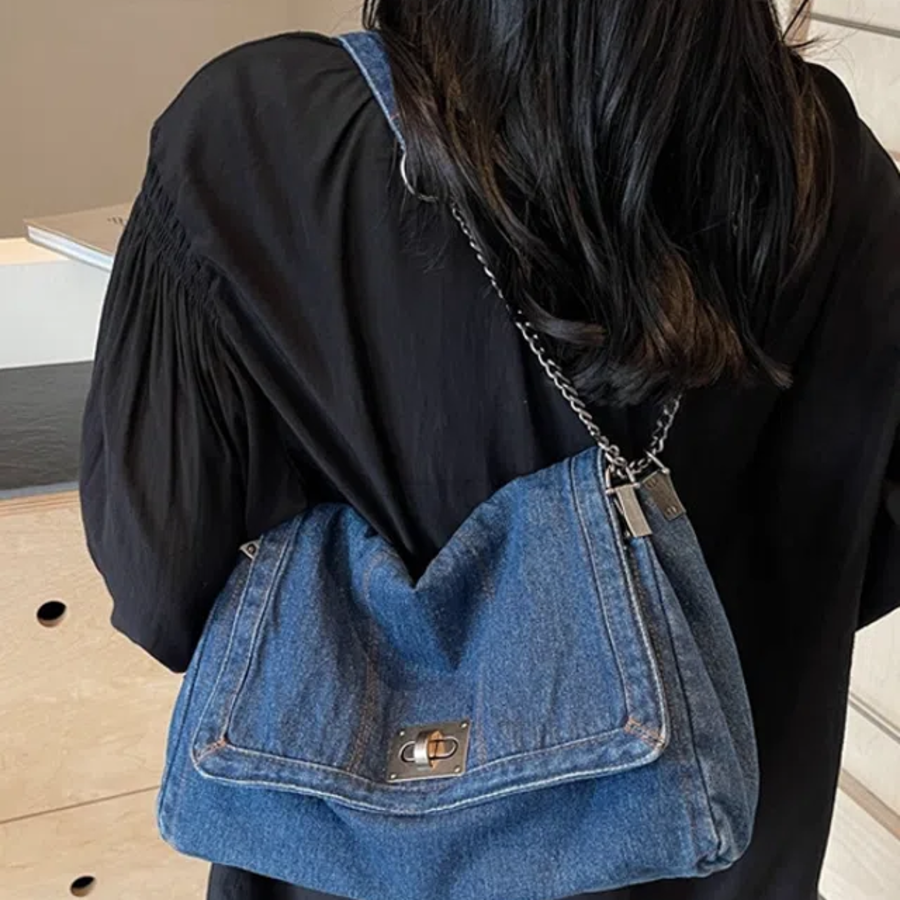 Kelly Denim Shoulder Bag — повседневная сумка в джинсовом стиле