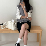 Leather Baguette Square Shoulder Bag — элегантный минимализм на каждый день