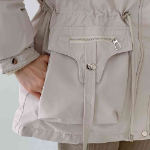 Elegant Mink Collar Padded Coat