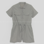 Свободный размер-Светло-серый-Комбинезоны