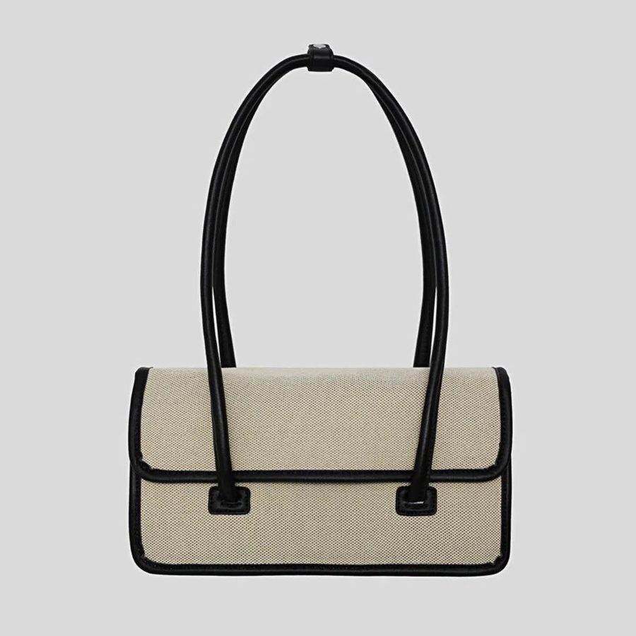 Canvas Flap Square Shoulder Bag — лаконичность и удобство на каждый день
