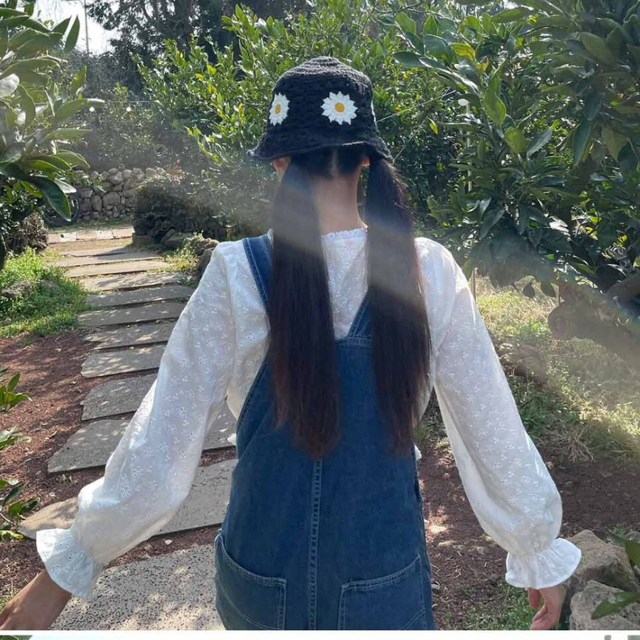 Джинсовый комбинезон-оверол с широкими штанинами