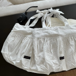 Eco Dot Shirring Shoulder Bag — лёгкий весенний акцент с романтичным настроением