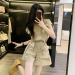 Утилитарный комбинезон с шортами и кулиской на талии