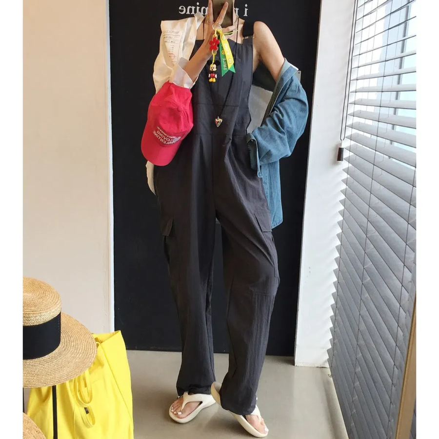 Комбинезон с подтяжками в карго-стиле