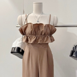 Свободный размер-Бежевый-Комбинезоны