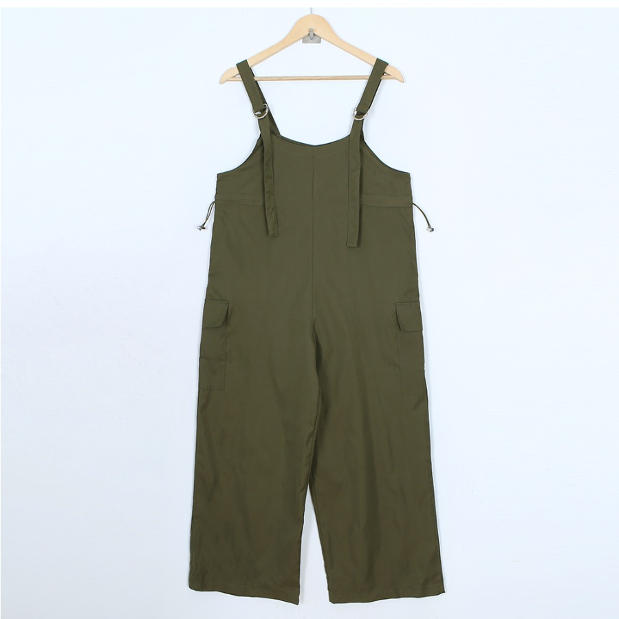 Карго-комбинезон с подтяжками и регулируемыми штанинами
