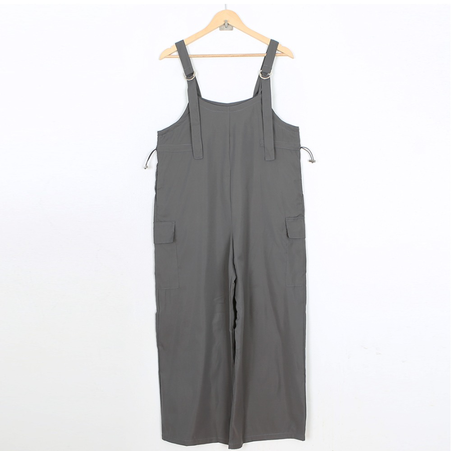 Карго-комбинезон с подтяжками и регулируемыми штанинами