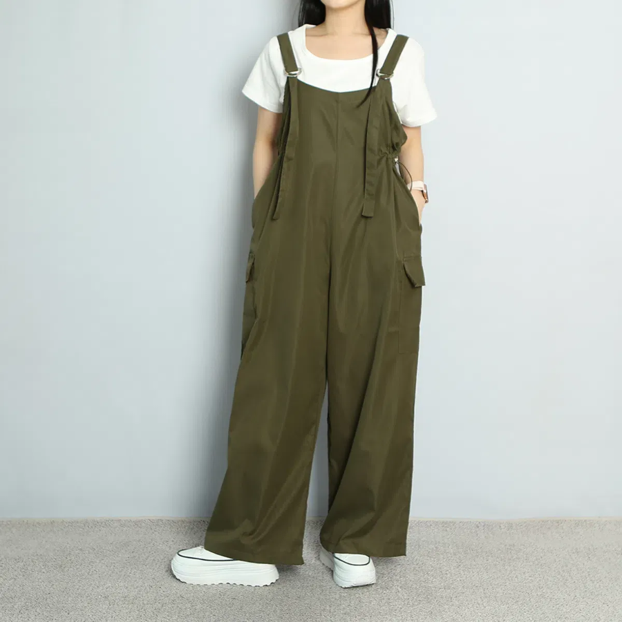 Карго-комбинезон с подтяжками и регулируемыми штанинами